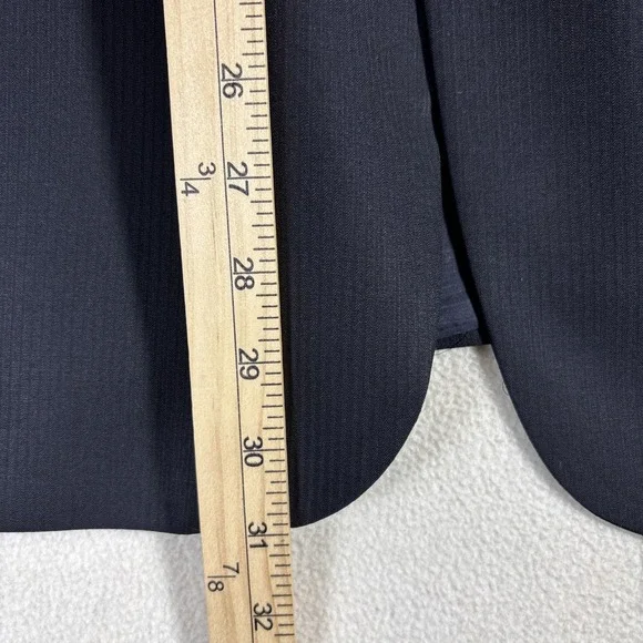 Joseph Abboud Loro Piana Wool Super 110's Black Stripe Full Suit 44S Pants 38x29